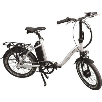 Konfiur Vélo Pliant 20 Pouces – 6 Vitesses, Cadre Acier Carbone, Freins Selle/maintien – Pliable 80x58x35 Cm – Charge 90 Kg – Blanc