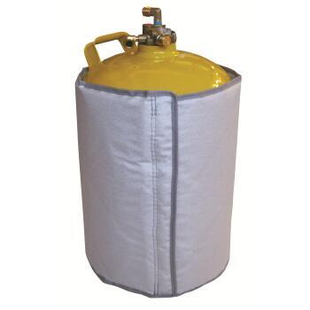 Couverture Chauffante Pour Bouteilles De Propane, 280 W, Housse Isolant Convient Aux Réservoirs De Gaz 45 Kg, Avec Température Réglable, Tissu Oxford Imperméable Durable, 1350x1277x17 Mm, Noir | FR