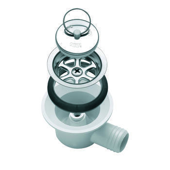 Bonde D'Évacuation 90° Inox Pour Camping-Car Caravane - Sortie Tuyau 20-25 Mm Lavabo Évier