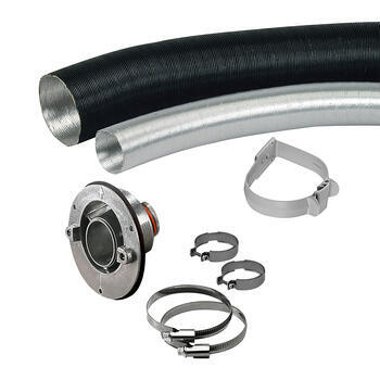 Tuyau Chauffage Webasto Dometic Tuyau échappement Chauffage Webasto 75mm - Aluminium 200cm Pour Véhicules Conduit Chauffage Webasto Dometic